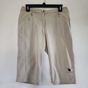 Jamie Sadock Skinnylicious Capri Pants Khaki/Tan Golf & Travel Pants Size 6